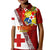 Custom Tonga Rugby Kid Polo Shirt Tongan Go 2023 World Cup LT01 Kid Red - Polynesian Pride