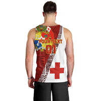 Custom Tonga Rugby Men Tank Top Tongan Go 2023 World Cup LT01 - Polynesian Pride