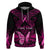 Personalised Pink Out Hoodie Breast Cancer Awareness Polynesian Pattern Black Version LT01 Black - Polynesian Pride