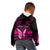 Personalised Pink Out Kid Hoodie Breast Cancer Awareness Polynesian Pattern Black Version LT01 - Polynesian Pride