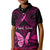 Personalised Pink Out Kid Polo Shirt Breast Cancer Awareness Polynesian Pattern Black Version LT01 Kid Black - Polynesian Pride