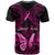 Personalised Pink Out T Shirt Breast Cancer Awareness Polynesian Pattern Black Version LT01 - Polynesian Pride