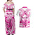 personalised-pink-out-couples-matching-off-shoulder-maxi-dress-and-hawaiian-shirt-breast-cancer-awareness-polynesian-pattern-white-version