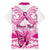 personalised-pink-out-family-matching-mermaid-dress-and-hawaiian-shirt-breast-cancer-awareness-polynesian-pattern-white-version