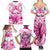 personalised-pink-out-family-matching-summer-maxi-dress-and-hawaiian-shirt-breast-cancer-awareness-polynesian-pattern-white-version