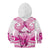 Personalised Pink Out Kid Hoodie Breast Cancer Awareness Polynesian Pattern White Version LT01 - Polynesian Pride