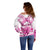 personalised-pink-out-off-shoulder-sweater-breast-cancer-awareness-polynesian-pattern-white-version