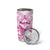 Personalised Pink Out Tumbler Cup Breast Cancer Awareness Polynesian Pattern White Version