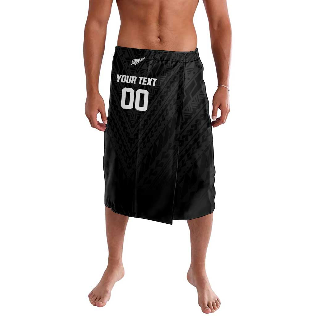 Custom Football New Zealand Lavalava Aotearoa United Black Version LT01 Black - Polynesian Pride