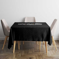 Football New Zealand Tablecloth Aotearoa United Black Version LT01 - Polynesian Pride