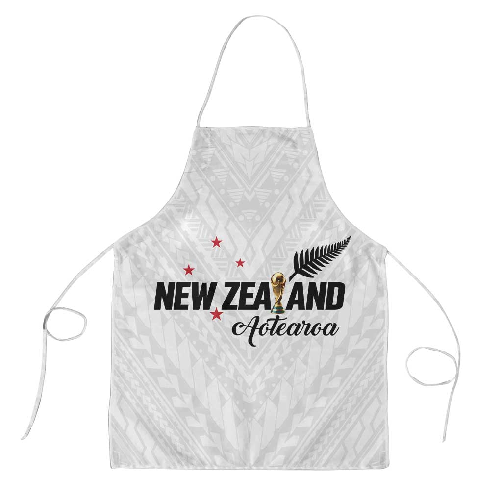 Football New Zealand Apron Aotearoa United White Version LT01 White - Polynesian Pride