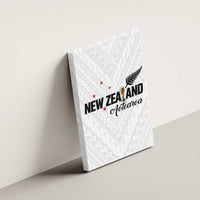 Football New Zealand Canvas Wall Art Aotearoa United White Version LT01 - Polynesian Pride