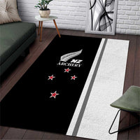 New Zealand 2025 Archery Basic Area Rug Archery NZ LT01 Black - Polynesian Pride