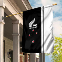 New Zealand 2025 Archery Basic Garden Flag Archery NZ LT01 House Flag Black - Polynesian Pride