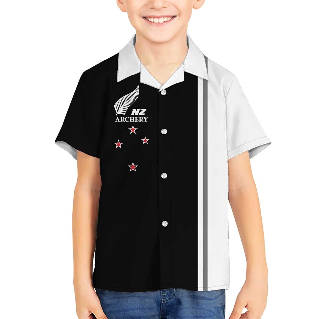 Personalised New Zealand 2025 Archery Basic Hawaiian Shirt Archery NZ LT01 - Polynesian Pride