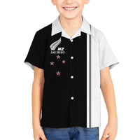 Personalised New Zealand 2025 Archery Basic Hawaiian Shirt Archery NZ LT01 - Polynesian Pride