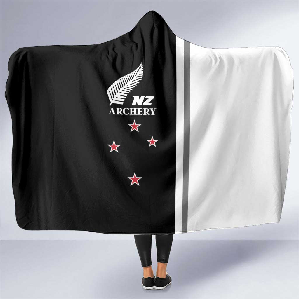 New Zealand 2025 Archery Basic Hooded Blanket Archery NZ LT01 One Size Black - Polynesian Pride