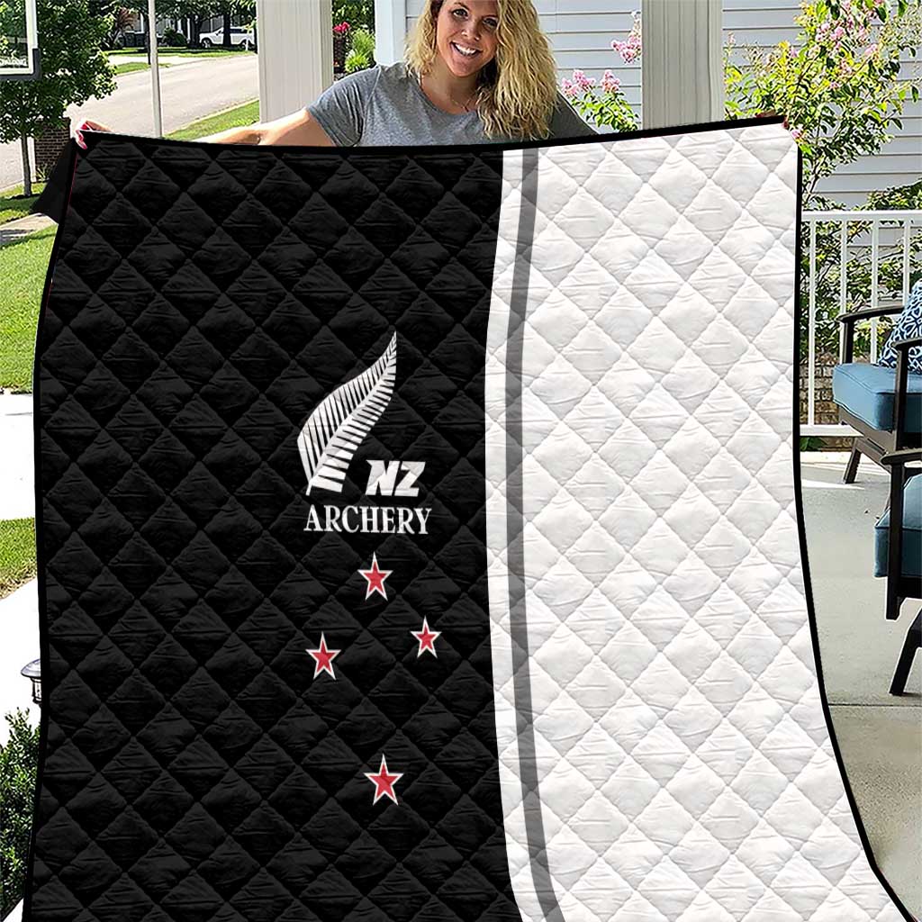 New Zealand 2025 Archery Basic Quilt Archery NZ LT01 Black - Polynesian Pride