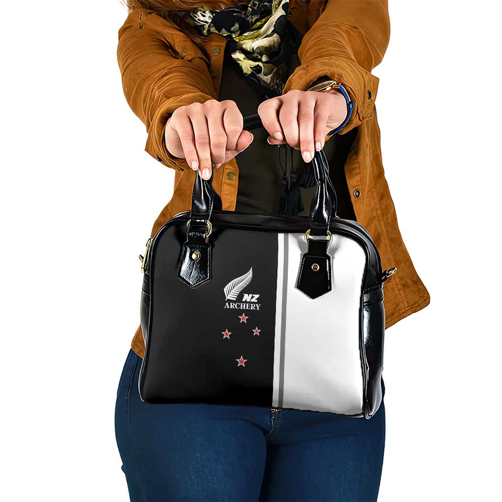 New Zealand 2025 Archery Basic Shoulder Handbag Archery NZ LT01 One Size Black - Polynesian Pride