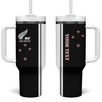 Personalised New Zealand 2025 Archery Basic Tumbler With Handle Archery NZ LT01 One Size: 40 oz Black - Polynesian Pride