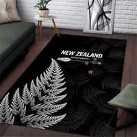 New Zealand 2025 Archery Area Rug Aotearoa Silver Arrows Black LT01 Black - Polynesian Pride