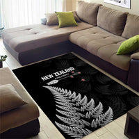 New Zealand 2025 Archery Area Rug Aotearoa Silver Arrows Black LT01 - Polynesian Pride