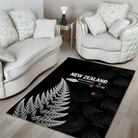 New Zealand 2025 Archery Area Rug Aotearoa Silver Arrows Black LT01 - Polynesian Pride
