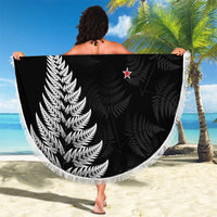 New Zealand 2025 Archery Beach Blanket Aotearoa Silver Arrows Black LT01 - Polynesian Pride