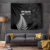 New Zealand 2025 Archery Tapestry Aotearoa Silver Arrows Black LT01 Black - Polynesian Pride