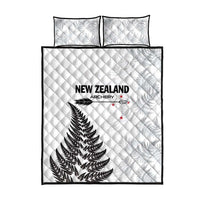 New Zealand 2025 Archery Quilt Bed Set Aotearoa Silver Arrows White LT01 - Polynesian Pride