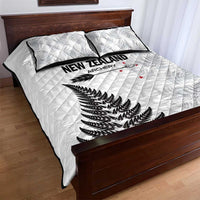 New Zealand 2025 Archery Quilt Bed Set Aotearoa Silver Arrows White LT01 - Polynesian Pride