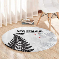 New Zealand 2025 Archery Round Carpet Aotearoa Silver Arrows White LT01 - Polynesian Pride