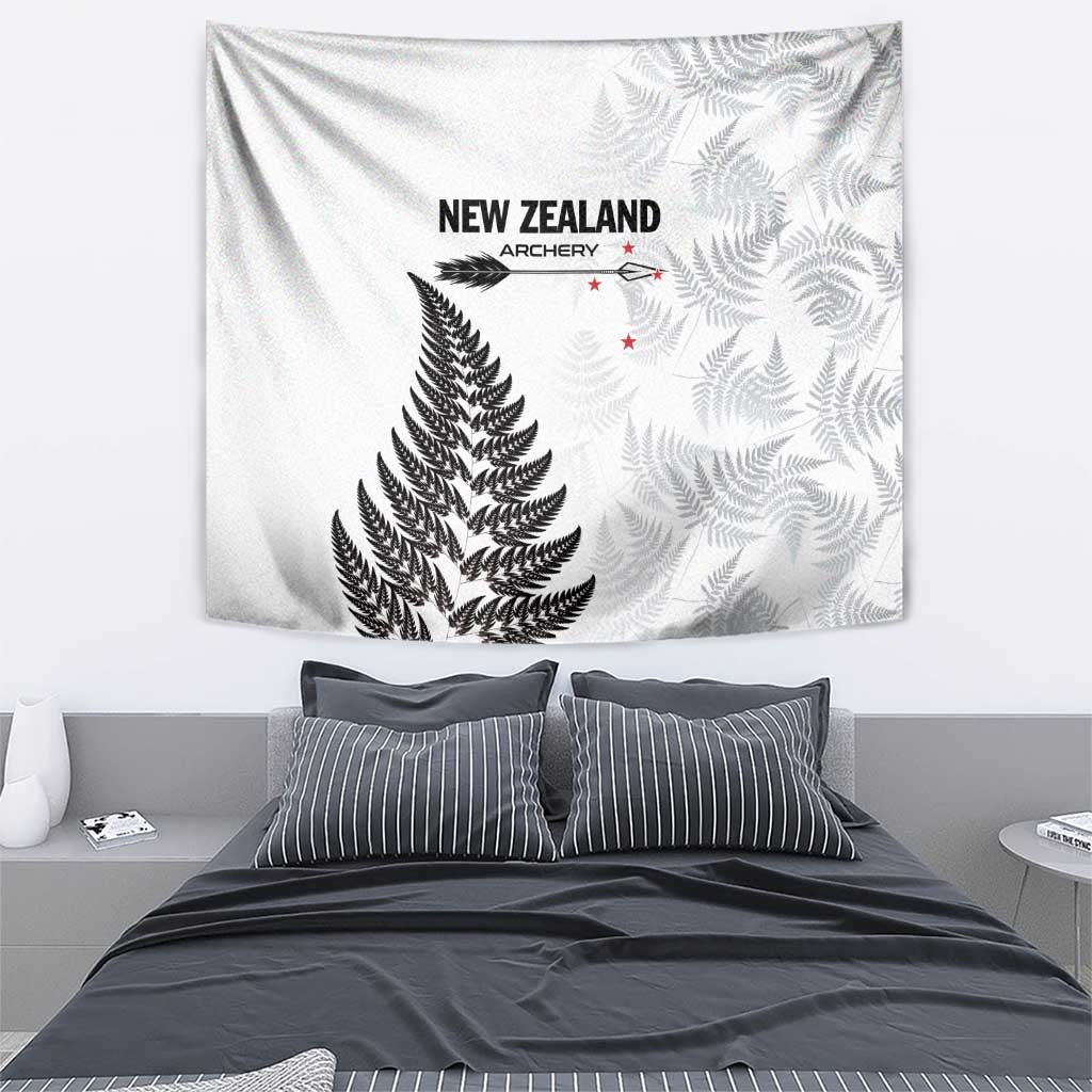 New Zealand 2025 Archery Tapestry Aotearoa Silver Arrows White LT01 - Polynesian Pride