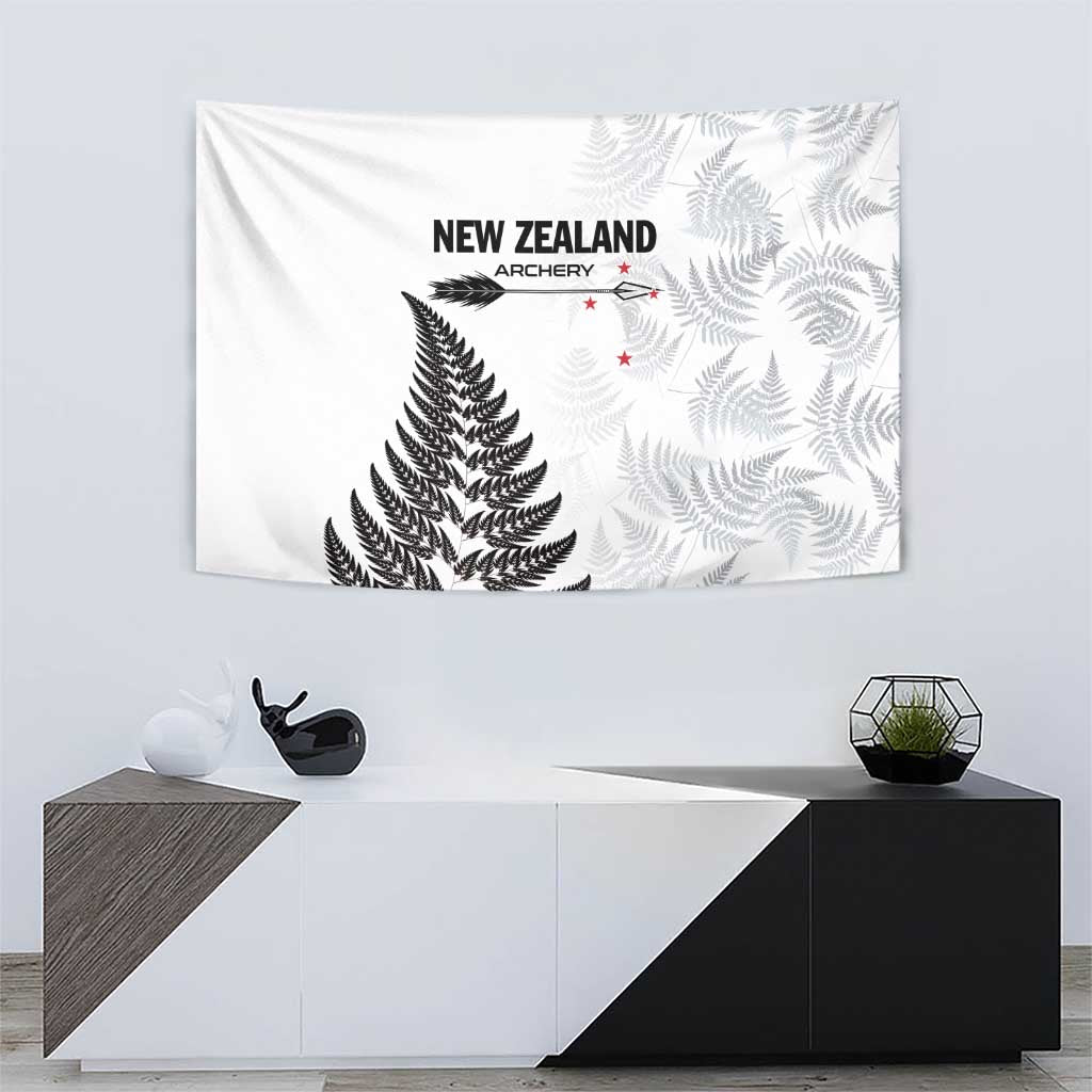 New Zealand 2025 Archery Tapestry Aotearoa Silver Arrows White LT01 - Polynesian Pride