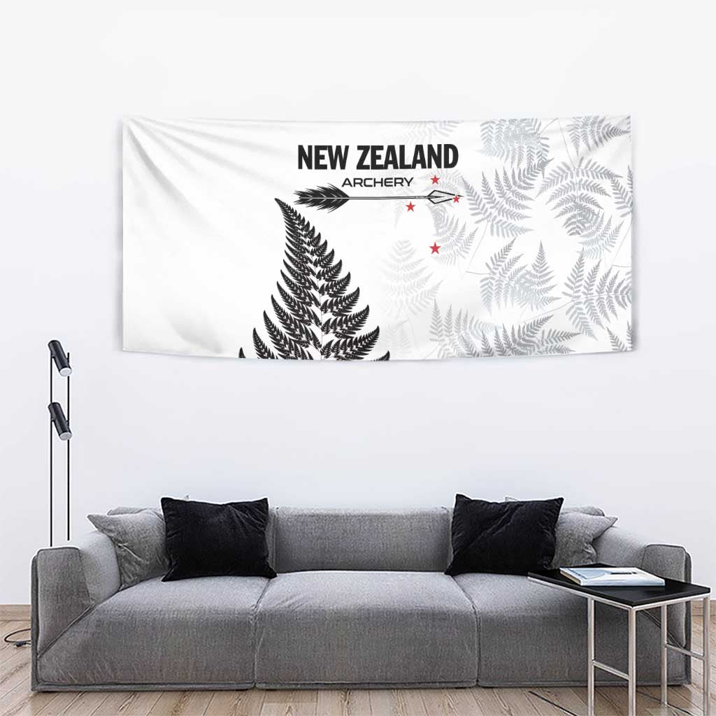 New Zealand 2025 Archery Tapestry Aotearoa Silver Arrows White LT01 - Polynesian Pride
