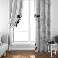 New Zealand 2025 Archery Window Curtain Aotearoa Silver Arrows White LT01 - Polynesian Pride