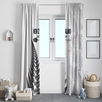 New Zealand 2025 Archery Window Curtain Aotearoa Silver Arrows White LT01 - Polynesian Pride