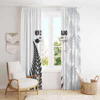 New Zealand 2025 Archery Window Curtain Aotearoa Silver Arrows White LT01 - Polynesian Pride