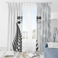 New Zealand 2025 Archery Window Curtain Aotearoa Silver Arrows White LT01 - Polynesian Pride