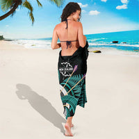 New Zealand Archery Sarong Turquoise Maori Silver Fern LT01 - Polynesian Pride