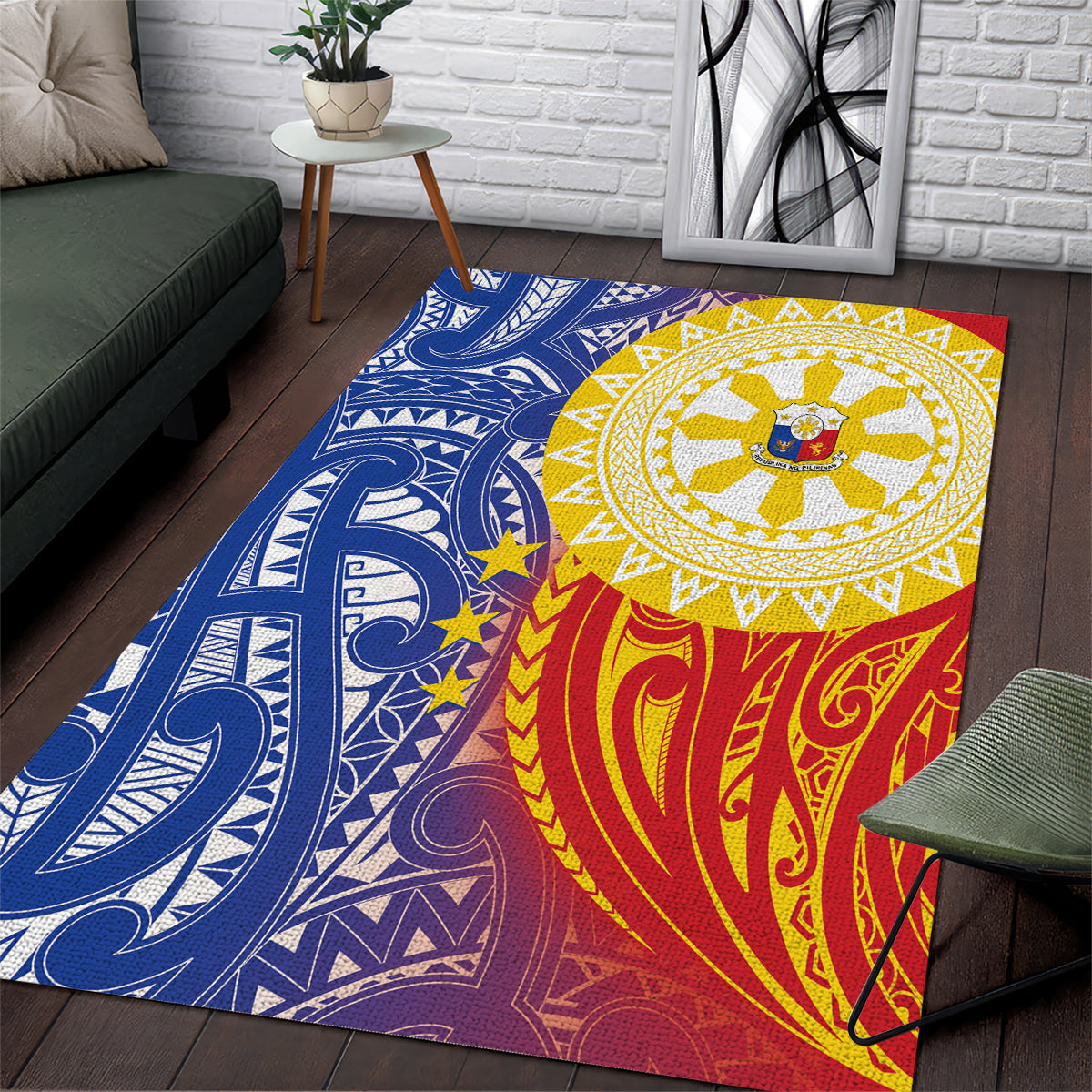 Philippines Area Rug Pilipinas Polynesian Pattern LT01 Art - Polynesian Pride
