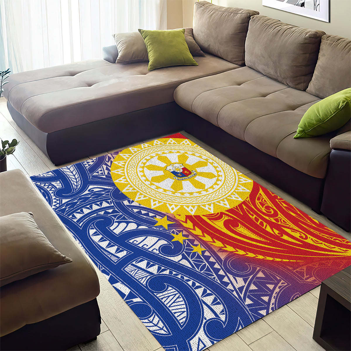 Philippines Area Rug Pilipinas Polynesian Pattern LT01 - Polynesian Pride