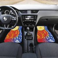 Philippines Car Mats Pilipinas Polynesian Pattern LT01 Set 2pcs - Front Art - Polynesian Pride