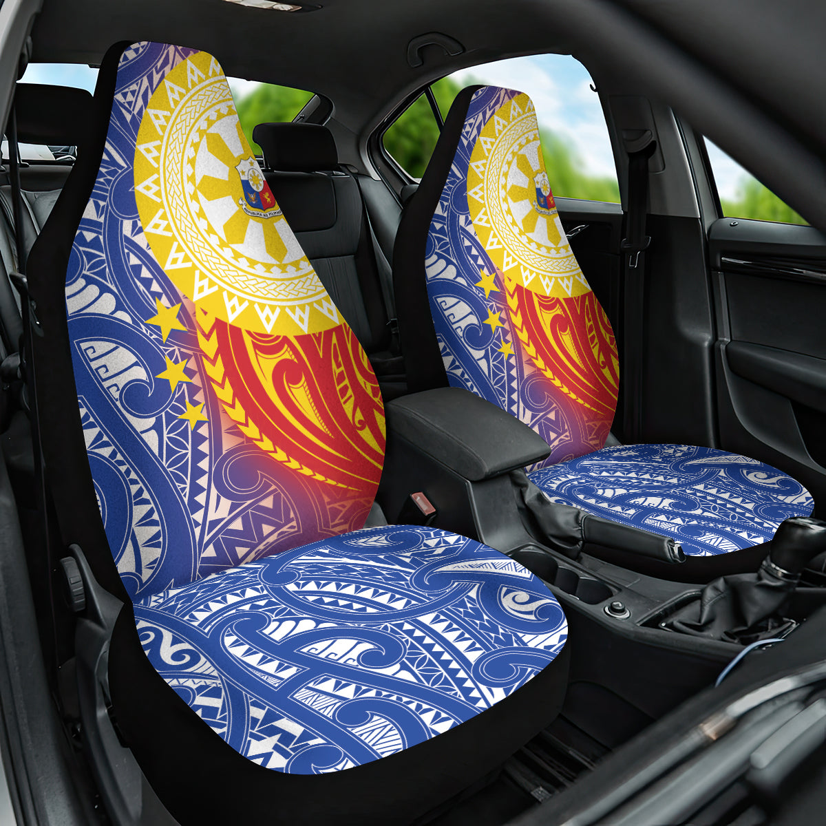 Philippines Car Seat Cover Pilipinas Polynesian Pattern LT01 One Size Art - Polynesian Pride