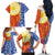 Philippines Family Matching Off The Shoulder Long Sleeve Dress and Hawaiian Shirt Pilipinas Polynesian Pattern