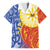 Philippines Family Matching Off The Shoulder Long Sleeve Dress and Hawaiian Shirt Pilipinas Polynesian Pattern