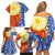 Philippines Family Matching Off Shoulder Short Dress and Hawaiian Shirt Pilipinas Polynesian Pattern