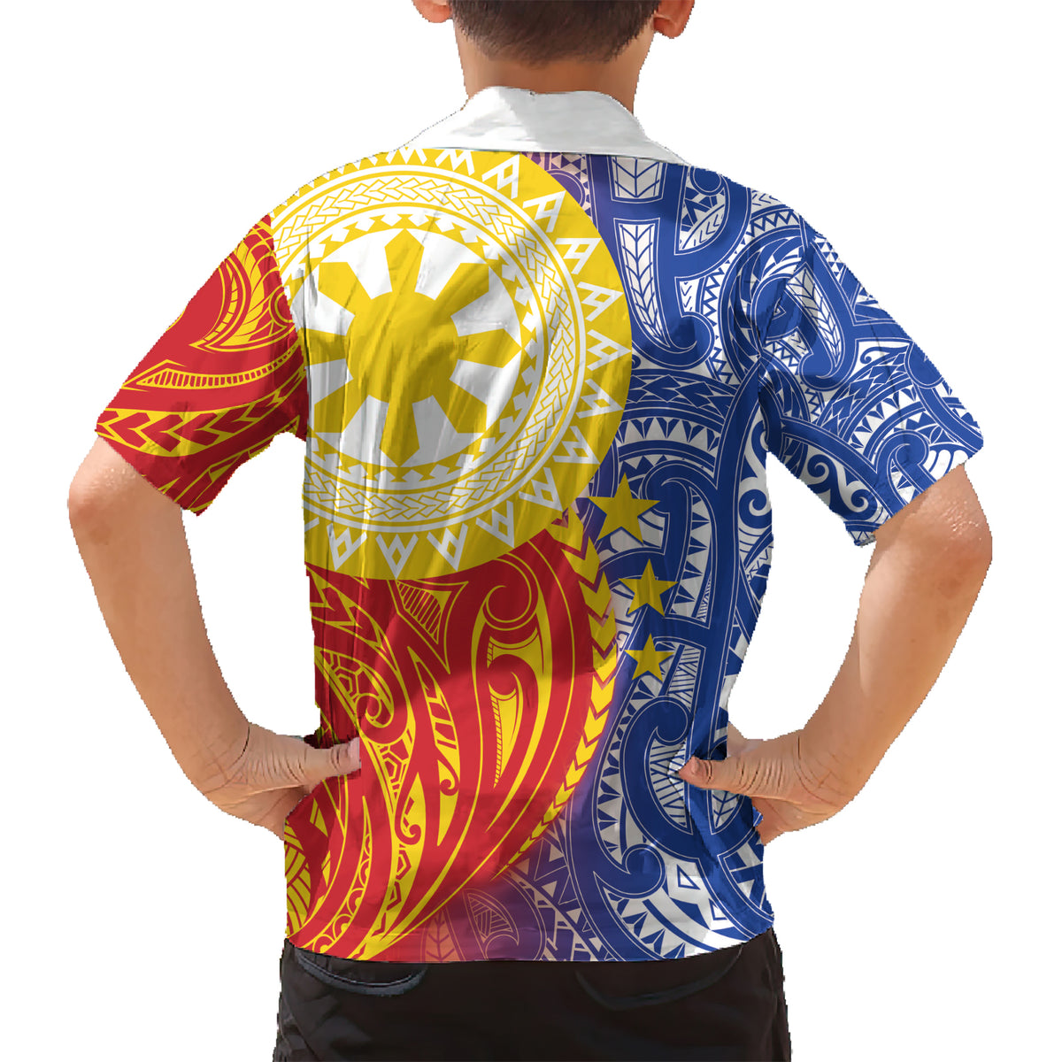 Philippines Kid Hawaiian Shirt Pilipinas Polynesian Pattern LT01 - Polynesian Pride