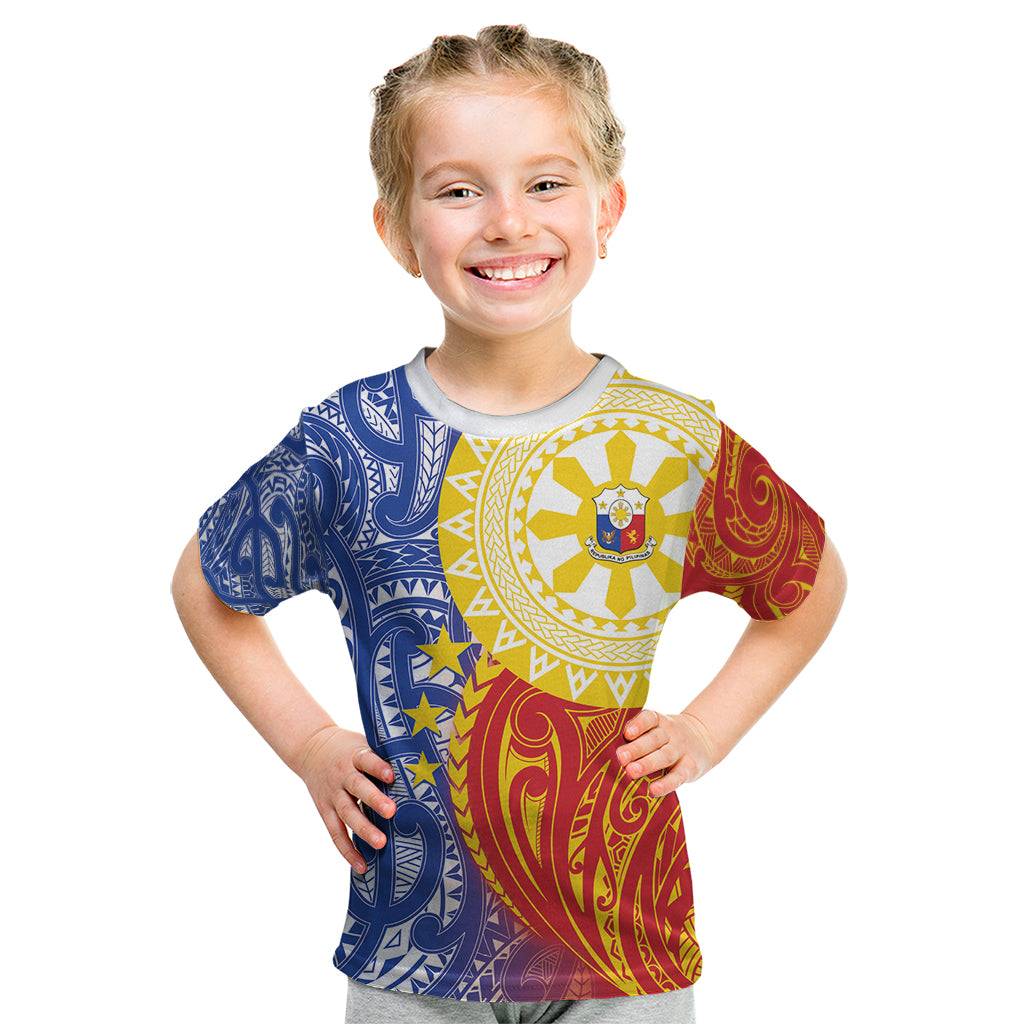 Philippines Kid T Shirt Pilipinas Polynesian Pattern