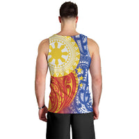 Philippines Men Tank Top Pilipinas Polynesian Pattern LT01 - Polynesian Pride